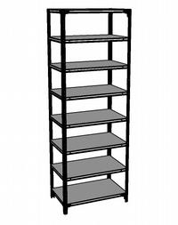 Shelving 8SHELF-6 Silvermark bolted 8 shelves unassembled