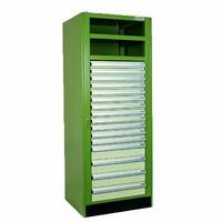 Compact storage system with shelves and drawers (36C518)
