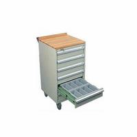 Cutlery trolley 5 drawer with saligna top