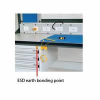 ESD earth bonding point 10mm stud with isolated screw for earth connection                                                          (ESD-Bonding point)