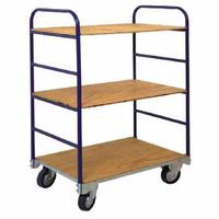 Tall trolley  with three wooden shelves(T390)