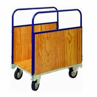 Tubular side rail trolley with two wooden sides(T510)