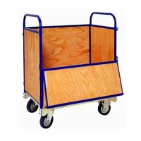 Tubular trolley with hinged flap.(T550)