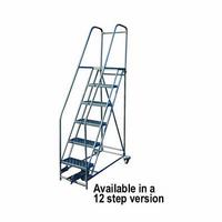 Twelve non-slip self cleaning steps. (Mobile ladder-12 step)