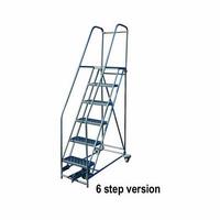 Six non-slip self cleaning steps. (Mobile ladder-6 step)