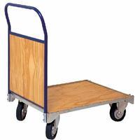 Trolley with tubular handle and wooden side(T170)