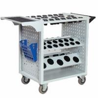 Tray with tool holders and accessories,   17 x VDI30